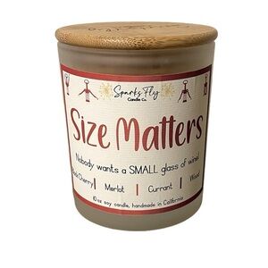 Size Matters: Nobody wants a small glass of wine! Soy Candle 10 oz.